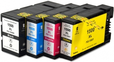 4 Druckerpatronen kompatibel für Canon PGI-1500 XL SET