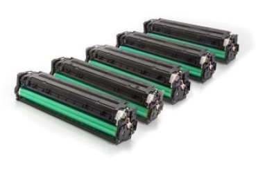 Spar-Set, 5 Toner kompatibel für HP CB540 - CB543