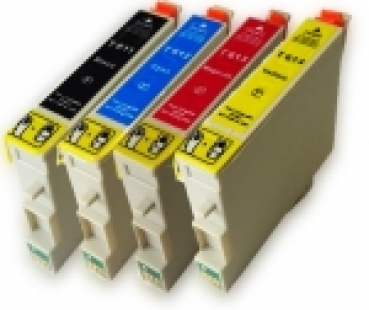 T0611-14, 4 Druckerpatronen kompatibel für Epson T-0611-14 SPARSET