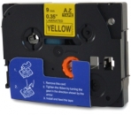 Schriftband kompatibel Brother TZ-621 TZ621 schwarz/gelb 9mm 8m